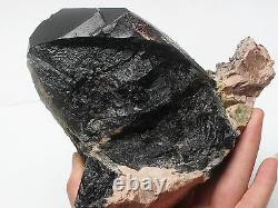 2310g Rare Natural Black QUARTZ Crystal Cluster Mineral Specimen