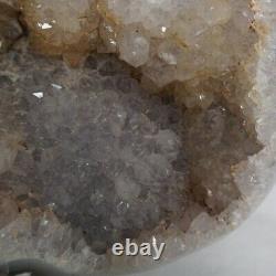 23LB 11.2 Natural Agate Carnelian Quartz Crystal Cluster Points Geode Healing