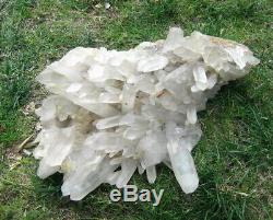 23LB Huge Rock Quartz Crystal Cluster Specimen-BZ162