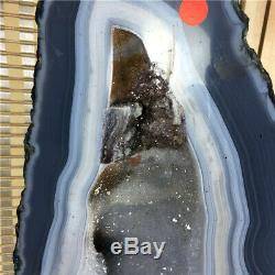 24.09LB Natural Amethyst geode quartz cluster crystal specimen healing 914