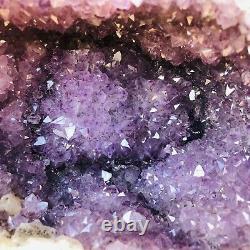 24.57LB Natural Amethyst geode quartz cluster crystal specimen Healing T55