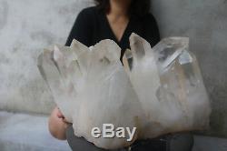 24000g(52.9lb) Natural Beautiful Clear Quartz Crystal Cluster Tibetan Specimen