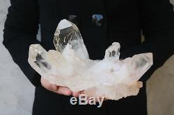 2460g Natural Beautiful Clear Quartz Crystal Cluster Tibetan Specimen
