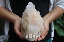 2480g Natural Skeletal Elestial CLear Quartz Crystal Cluster Specimen Tibet #902
