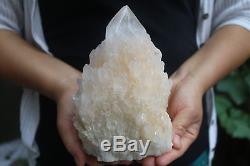 2480g Natural Skeletal Elestial CLear Quartz Crystal Cluster Specimen Tibet #902