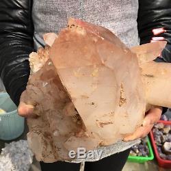 25.6LB Natural cluster Mineral specimen quartz crystal point healing TT63