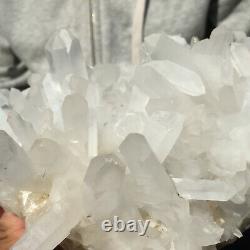 2510g Large Natural Clear White Quartz Crystal Cluster Rough Healing Specimen