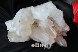 26.7LB 12.12kg Huge Raw Natural Clear White Quartz Crystal Cluster Points
