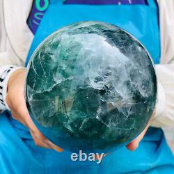 2660g Natural Colorful Fluorite Quartz Crystal Ball Healing HH865