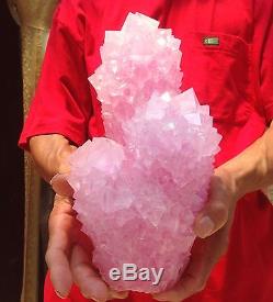 2684g Rose Purple Artificial Growing Crystals Quartz Cluster Mineral Specimens
