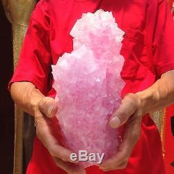 2684g Rose Purple Artificial Growing Crystals Quartz Cluster Mineral Specimens