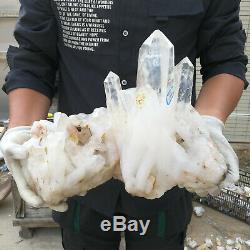 28.15LB Natural large white crystal clusters heal mineral specimens