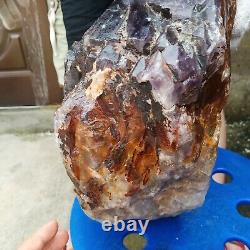 28.2LB Natural amethyst Cluster Quartz Crystal skeleton mineral Specimen Healing