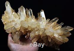 2850g New Find Clear Natural Pink QUARTZ Crystal Cluster Original Specimen