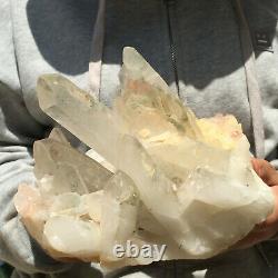 2860g Large Natural Clear White Quartz Crystal Cluster Rough Healing Specimen