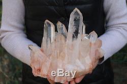 2880g Natural Beautiful Clear Quartz Crystal Cluster Tibetan Specimen #004