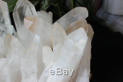 29.6LB 13.44kg Huge Raw Natural Clear White Quartz Crystal Cluster Points China