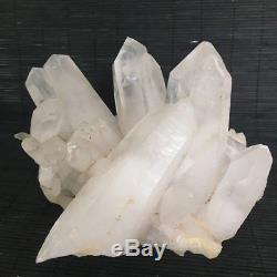2910g Large Nature Clear Crystal Quartz Cluster Point Specimen Reiki Healing 14
