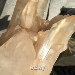 2930g Large Natural Clear White Quartz Crystal Cluster Rough Healing Specimen