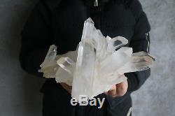 2950g Natural Beautiful Clear Quartz Crystal Cluster Tibetan Specimen
