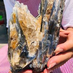 3.01LB Natural Kyanite Quartecrystal clusters Mineral Specimen Healing DH867