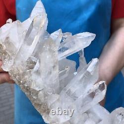 3.08LB Large Natural White Quartz Crystal Cluster Rough Specimen Healing Stone
