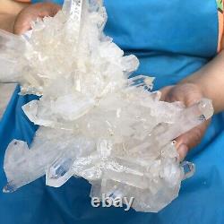 3.12LB Large Natural White Quartz Crystal Cluster Rough Specimen Healing Stone