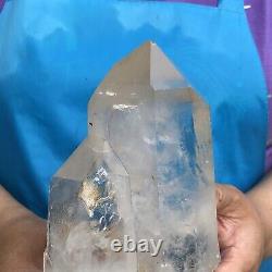 3.16LB Large Natural White Quartz Crystal Cluster Rough Specimen Healing Stone