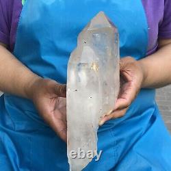 3.16LB Large Natural White Quartz Crystal Cluster Rough Specimen Healing Stone