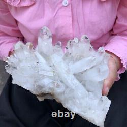 3.19LB Large Natural White Quartz Crystal Cluster Rough Specimen Healing Stone