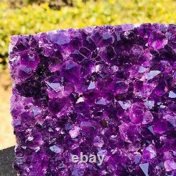 3.19LBNatural Amethyst geode quartz cluster crystal specimen energy Healing