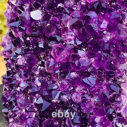 3.19LBNatural Amethyst geode quartz cluster crystal specimen energy Healing