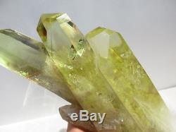 3.26 lbs Real Natural Clear Quartz Crystal Cluster Point Citrine Brazil 1482g
