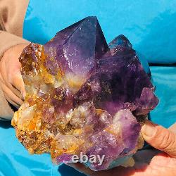 3.32LB Natural Amethyst Cluster Quartz Crystal Rare Mineral Specimen Heals 174