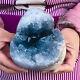 3.36lb Natural Blue Celestite Crystal Geode Cluster Cave Mineral Specimen Decor