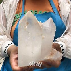 3.38LB Large Natural White Quartz Crystal Cluster Rough Specimen HEALING