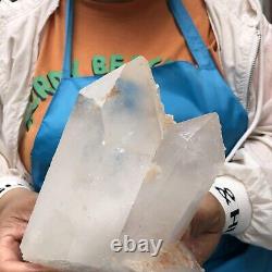 3.38LB Large Natural White Quartz Crystal Cluster Rough Specimen HEALING