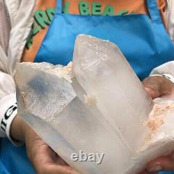 3.38LB Natural White Quartz Crystal Cluster Rough Specimen Healing Stone