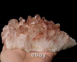 3.3lb Natural Clear Red Quartz Crystal Cluster Point Healing Mineral Specimen