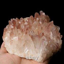 3.3lb Natural Clear Red Quartz Crystal Cluster Point Healing Mineral Specimen