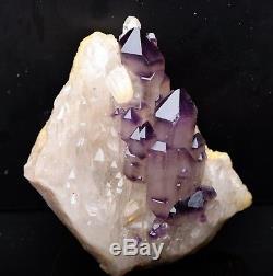 3.42lb NATURAL skeletal purple AMETHYST quartz Crystal Cluster Specimen
