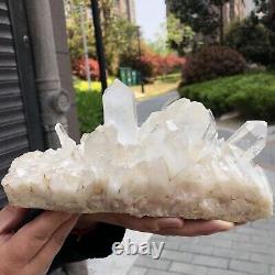 3.43LB Large Natural White Quartz Crystal Cluster Rough Specimen Healing Stone