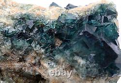 3.48lb NATURAL Viridis Cubic FLUORITE Crystal Cluster Mineral Specimen