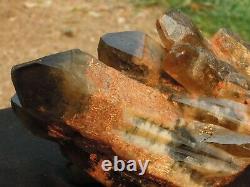 3.5 LB Large Natural Smokey Quartz Crystal Cluster
