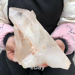 3.52LB Natural White Clear Quartz Crystal Cluster Rough Healing Specimen
