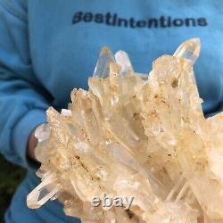 3.54LB Natural Clear Quartz Cluster Crystal Cluster Mineral Specimen Heals 239