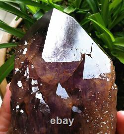 3.57LB Big Skeletal Purple Quartz Natural Amethyst Crystal Specimen Point Heal