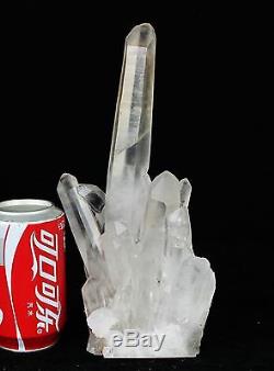 3.58lb AAA+++ Clear Natural White QUARTZ Crystal Cluster Specimen