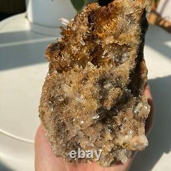 3.59LB Natural Rare Beautiful Yellow QUARTZ Crystal Cluster Mineral Specimen N03