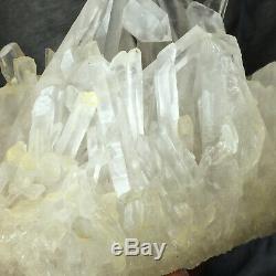 3.5lb Large Natural Clear White Quartz Crystal Cluster Rough Healing Specimen